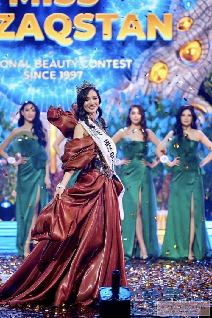 The title «Miss Kazakhstan 2023» at the national beauty contest was won by 21-year-old ballerina Sabina Idrisova