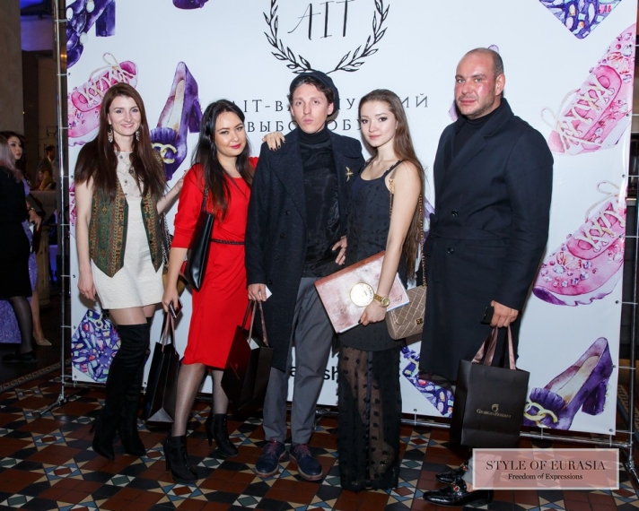 Evening fashion show of shoe collection from «Ait» stores