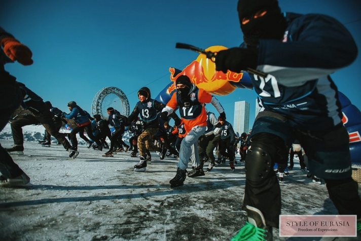 The Red Bull Ice Baiga was held in Astana