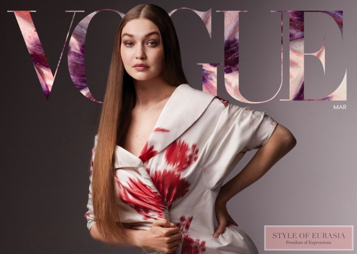 Gigi Hadid became the heroine of the cover of the March issue of Vogue
